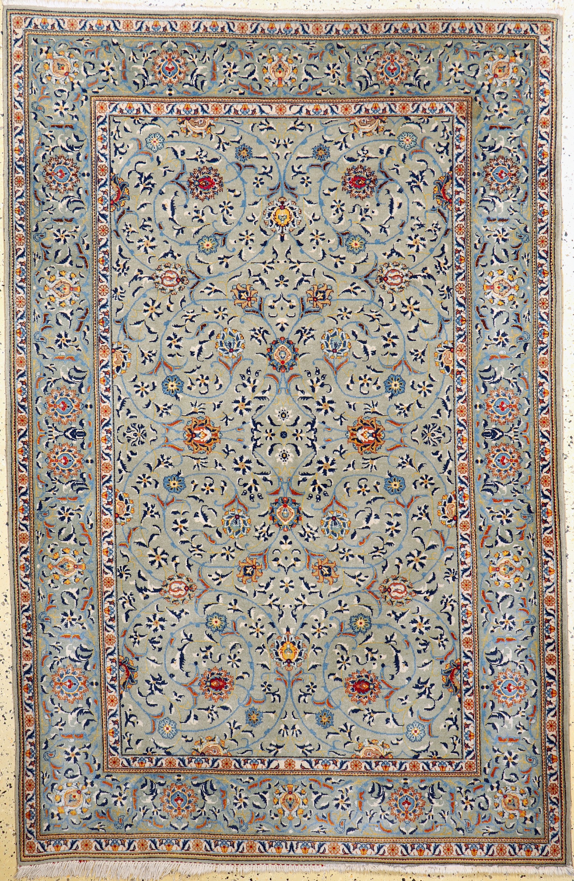Keschan Kork, Persien, Mitte 20.Jhd, Korkwolle auf Baumwolle, ca. 210 x 137 cm, EHZ: 2