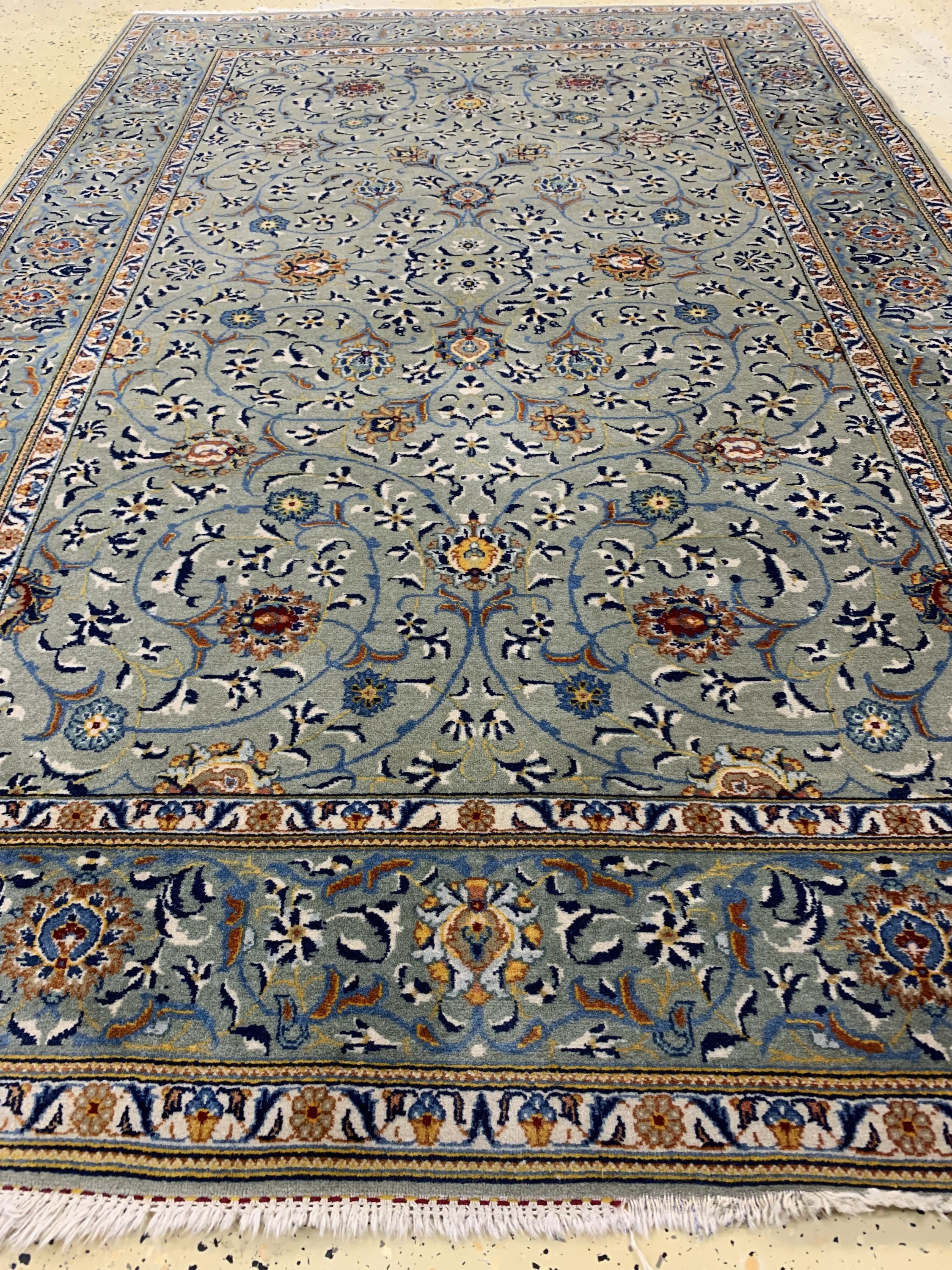 Detail d: Keschan Kork, Persien, Mitte 20.Jhd, Korkwolle auf Baumwolle, ca. 210 x 137 cm, EHZ: 2