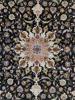 26783735b - Tabriz(40 Raj), Persia, end of 20th century, wool with silk, approx. 295 x 200 cm, condition: 2. Rugs, Carpets & Flatweaves