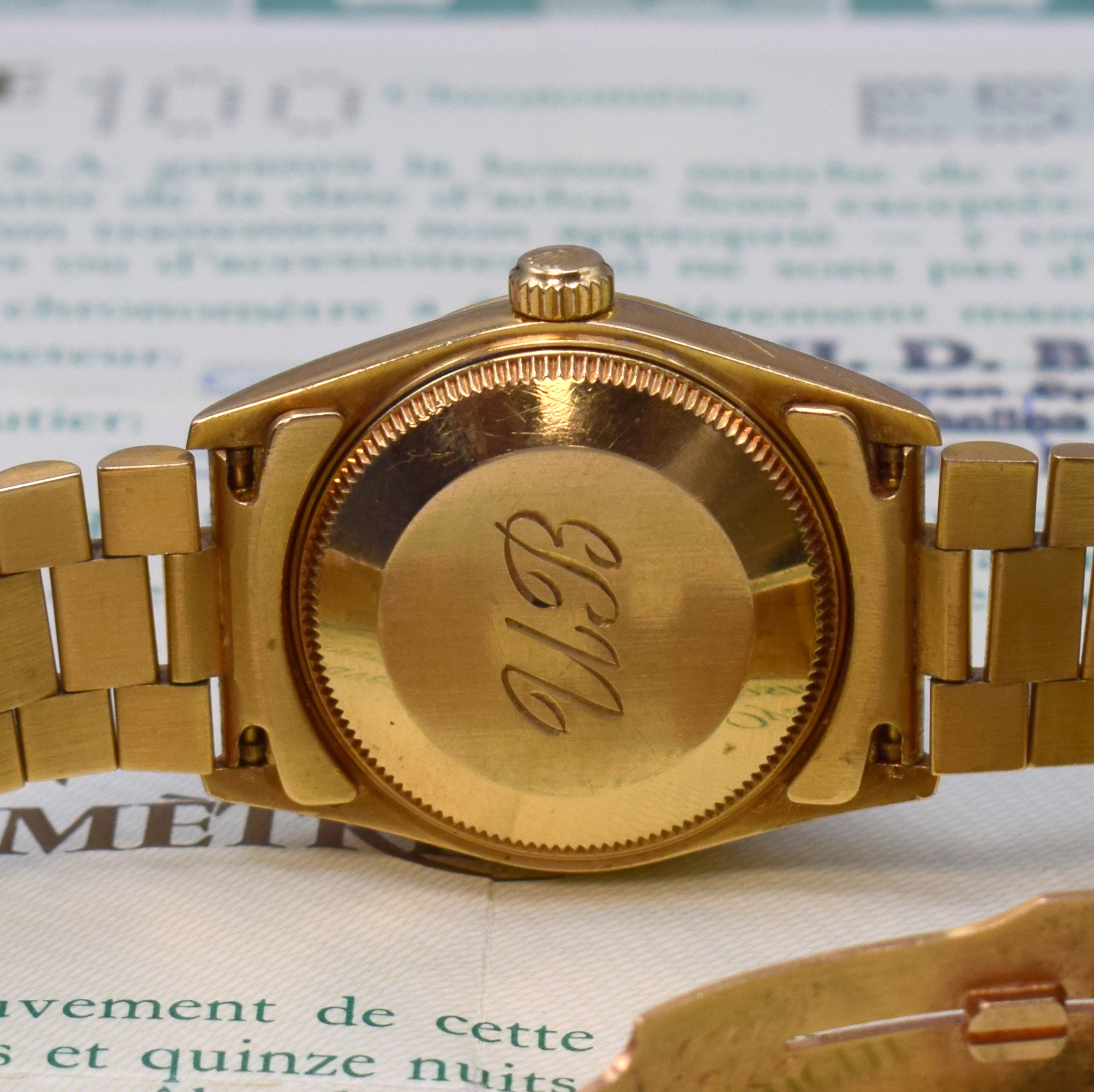 Detail e: ROLEX Mediumarmbanduhr Oyster Perpetual Datejust Referenz 68278, Automatik, E-Serie, Chronometer der Superlative in GG 750/000 inkl. Präsidentband ...