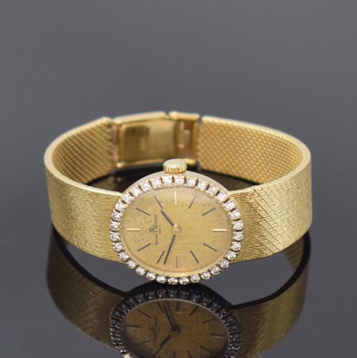 Image BAUME & MERCIER 18k yellow gold and diamonds set ladies wristwatch, Switzerland ...