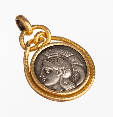 Image 26783964 - Pendant with restrike of an antique coin