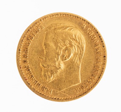 Image 26784415 - Goldmünze 5 Rubel Rußland 1898