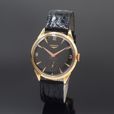 Image LONGINES 30L 18k pink gold gents wristwatch reference 6846, Switzerland around 1957, ...