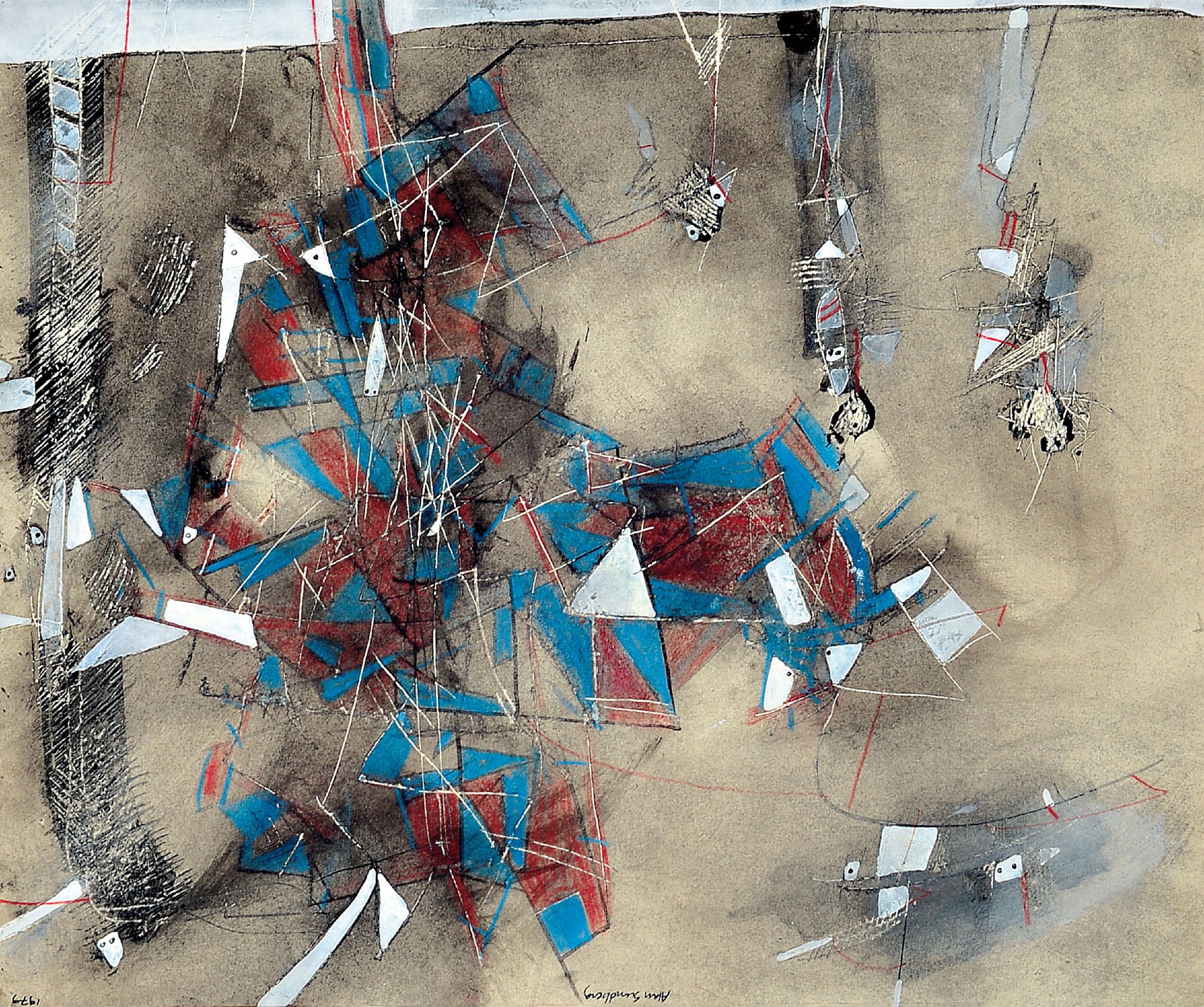 Image 26785147 - Alan Sundberg, geb. 1948, Five people and one Aquarell und Gouache über Bleistift, ...