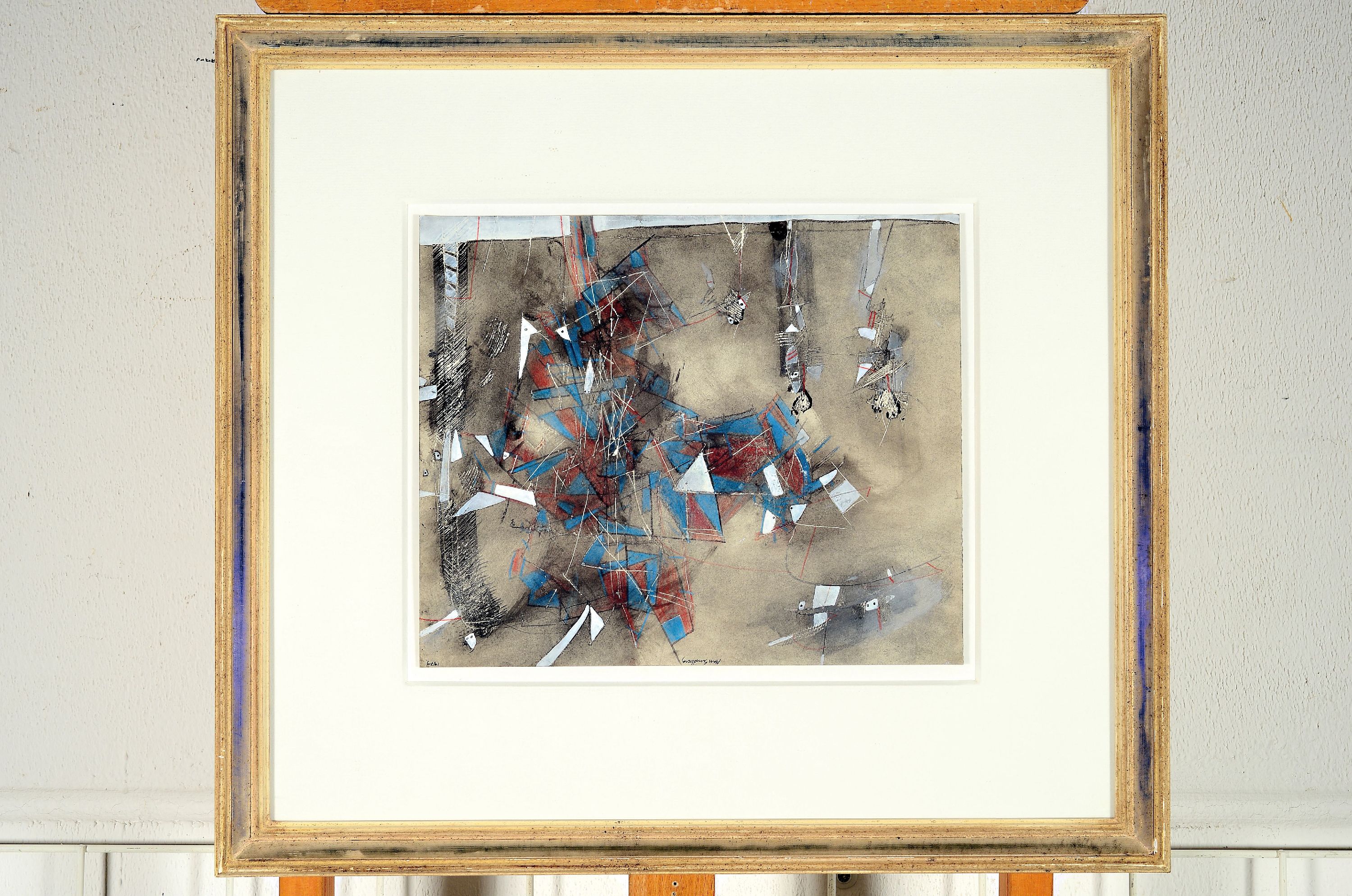 Detail k: Alan Sundberg, geb. 1948, Five people and one Aquarell und Gouache über Bleistift, mittig oben signiert, dat. 1979, ca. 26x32cm, PP, u.Gl., R. ca. ...
