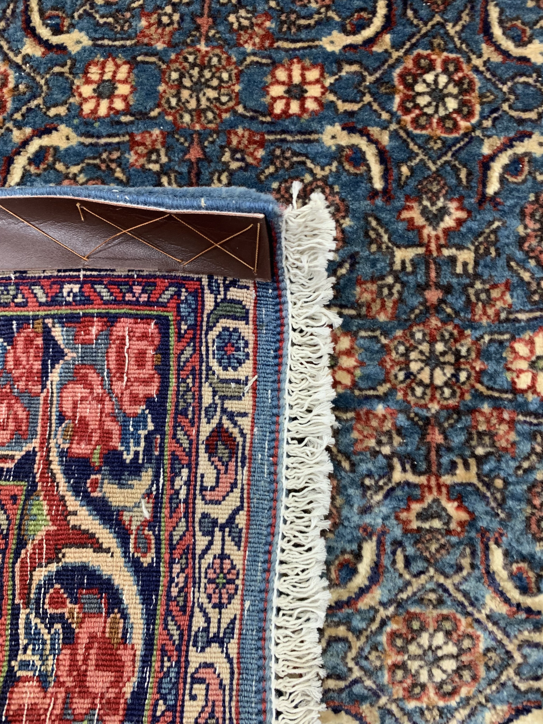 Detail e: Rosenbidjar fein, Persien, Ende 20.Jhd, Korkwolle auf Baumwolle, ca. 200 x 140 cm, EHZ: 1-2