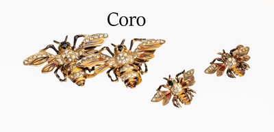 Image 26785154 - CORO Craft Set of costume jewellery "bees"