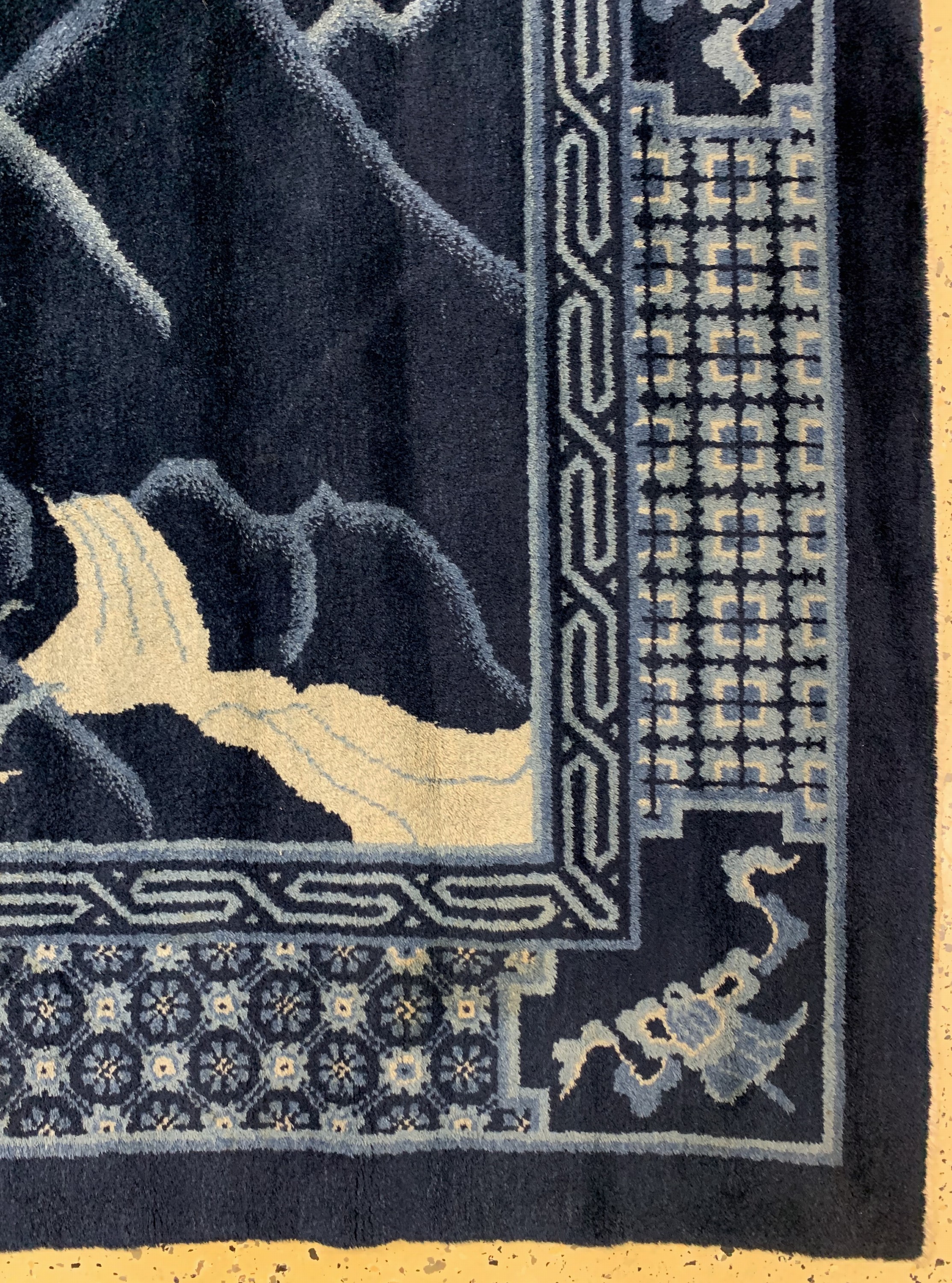 Detail a: Pao Tow alt, China, um 1930, Wolle auf Baumwolle, ca. 190 x 190 cm, EHZ: 1-2