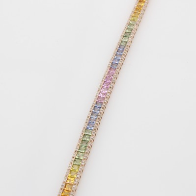 Image 26786025 - Armband "Rainbow" mit Saphiren und Brillanten