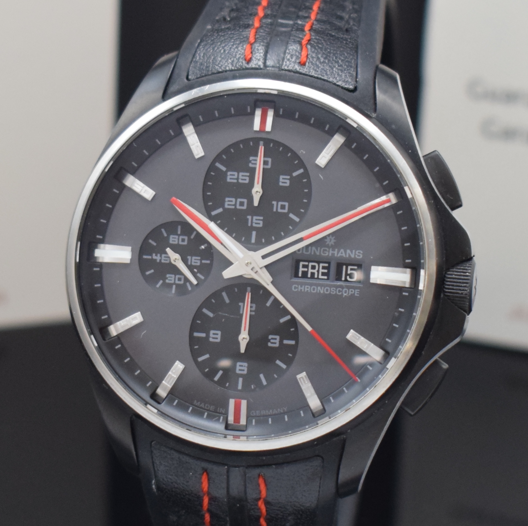Detail a: JUNGHANS auf 888 Stück limitierter Armbandchronograph Meister S Chronoscope Referenz 027/4025.00, Deutschland verk. lt. beil. Pap. 11/2020, ...