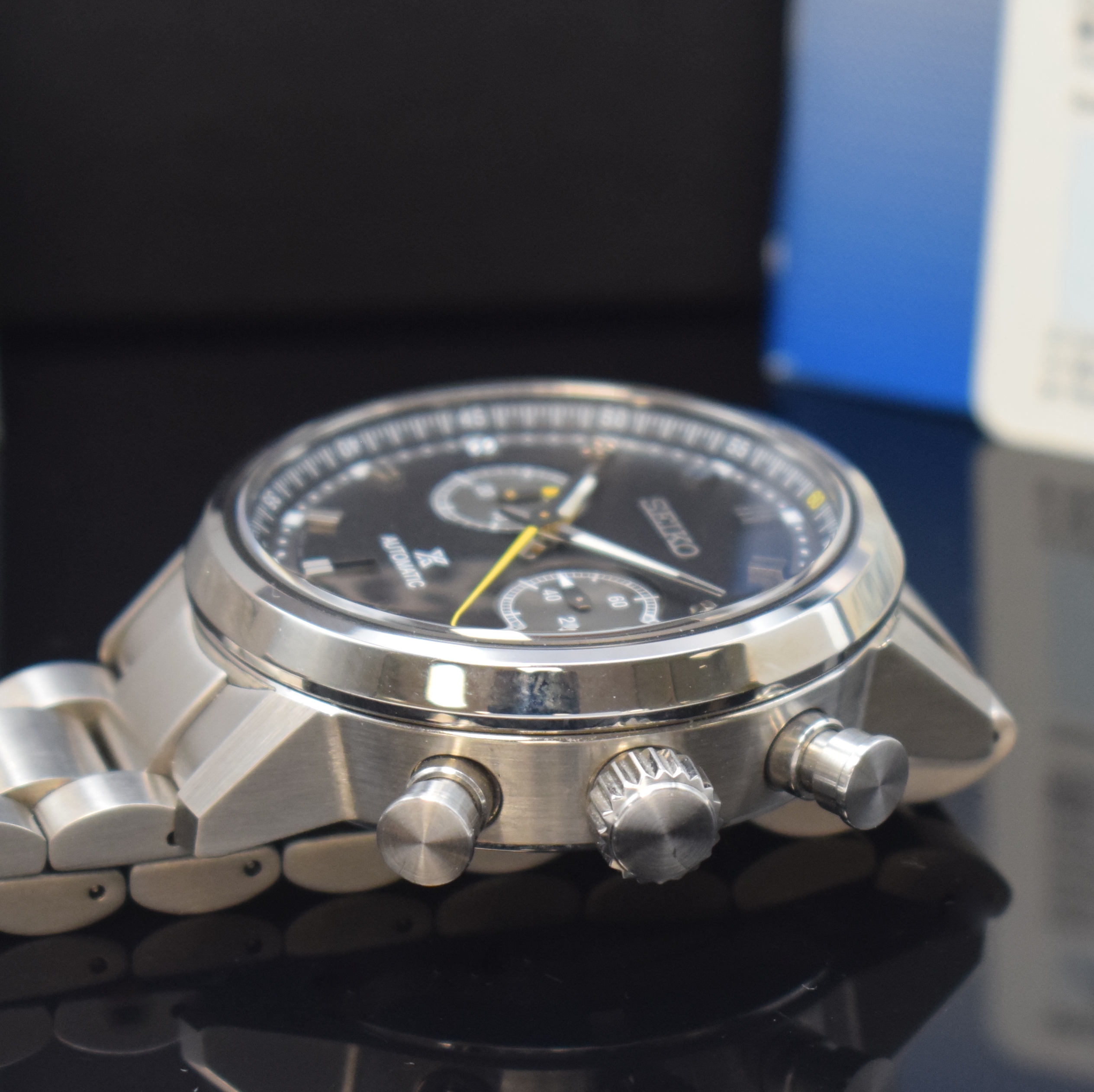 Detail c: SEIKO Prospex Speedtimer, auf 400 Stück limitierter Armbandchronograph in Stahl, Japan verk. lt. beil. Pap. 07/2022, Automatik, beids. vergl. Geh. ...