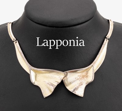 Image Lapponia necklace, Finland 1999 , silver 925, partly satin finished and polished, typ. ...