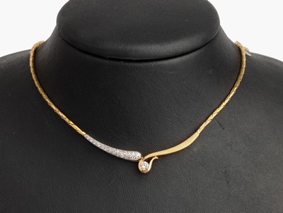 Image 26786154 - 18 kt gold brilliant necklace