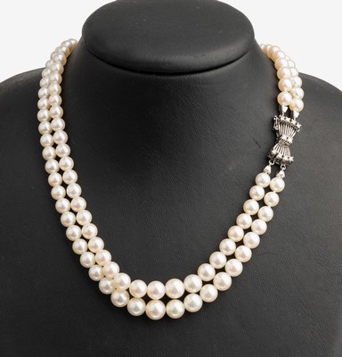 Image 26786174 - 2-row chain made of cultured pearls