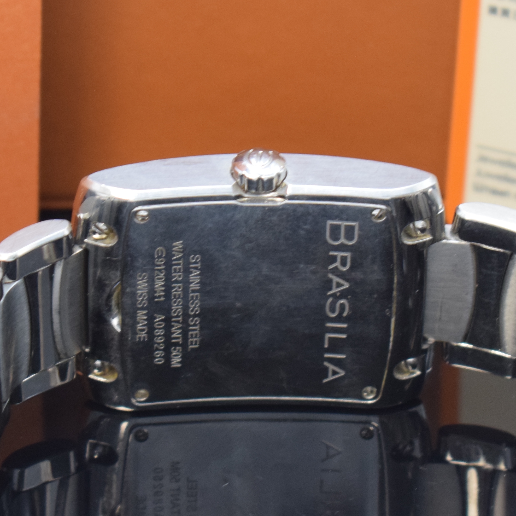 Detail d: EBEL Armbanduhr Brasilia Referenz 9120M41, Schweiz verk. lt. beil. Garantiekarte 02/2008, Automatik, Edelstahlgeh. inkl. orig. Gliederband m. dopp. ...