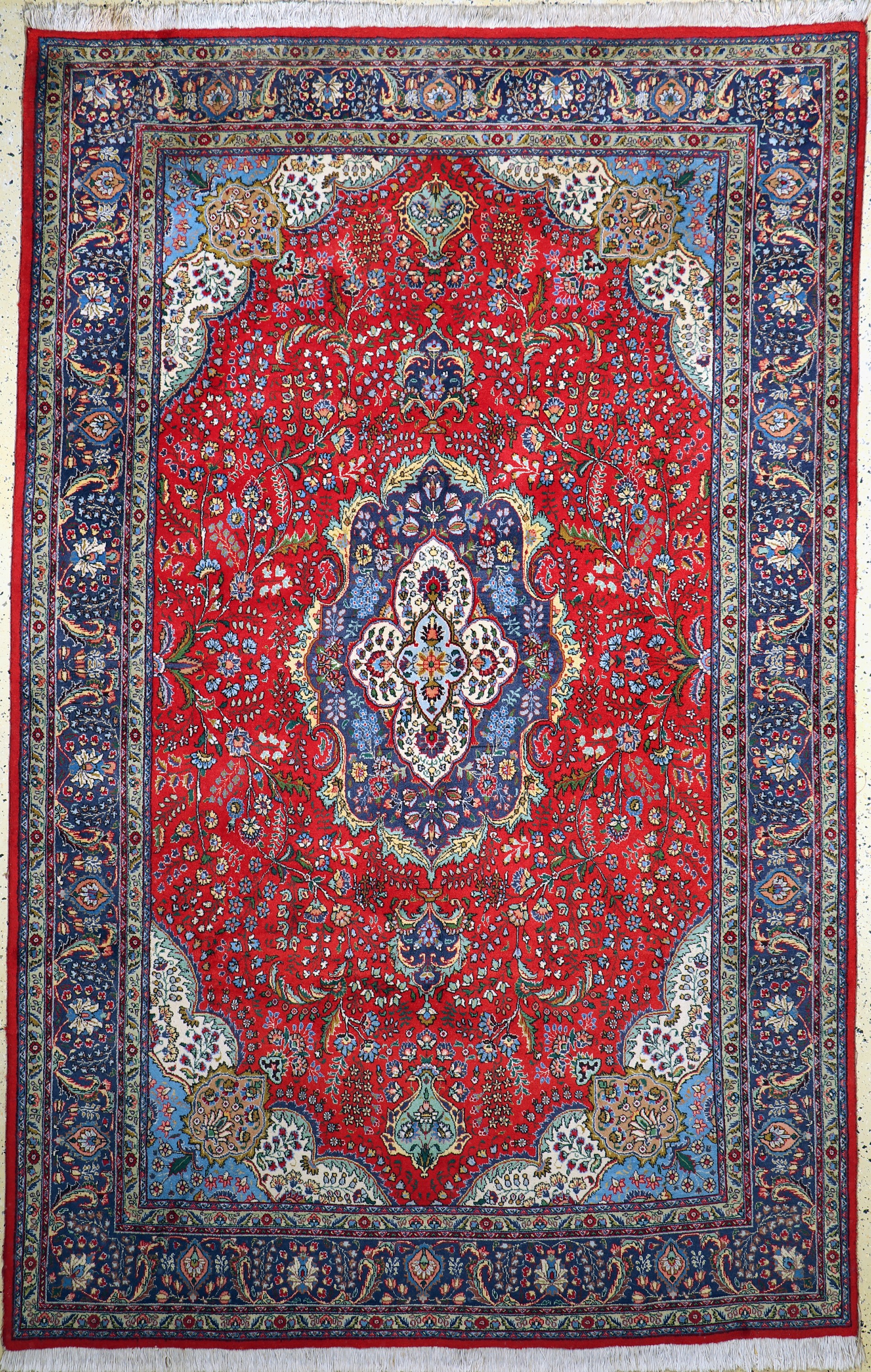 Täbriz(40 Raj), Persien, Mitte 20.Jhd, Wolle auf Baumwolle, ca. 313 x 203 cm, EHZ: 2
