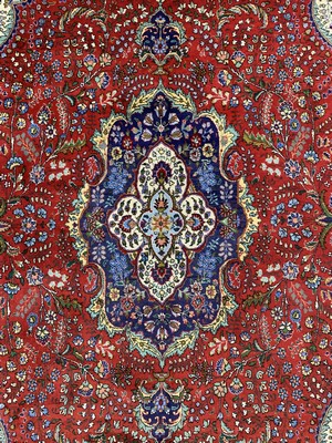 26786383b - Tabriz (40 Raj), Persia, mid-20th century, wool on cotton, approx. 313 x 203 cm, condition: 2. Rugs, Carpets & Flatweaves