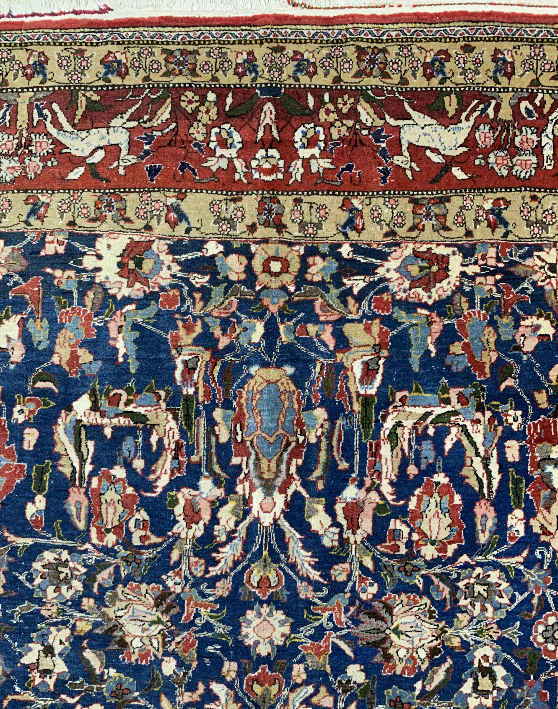 Detail c: Ghom alt, Persien, Mitte 20.Jhd, Wolle auf Baumwolle, ca. 201 x 141 cm, EHZ: 2-3