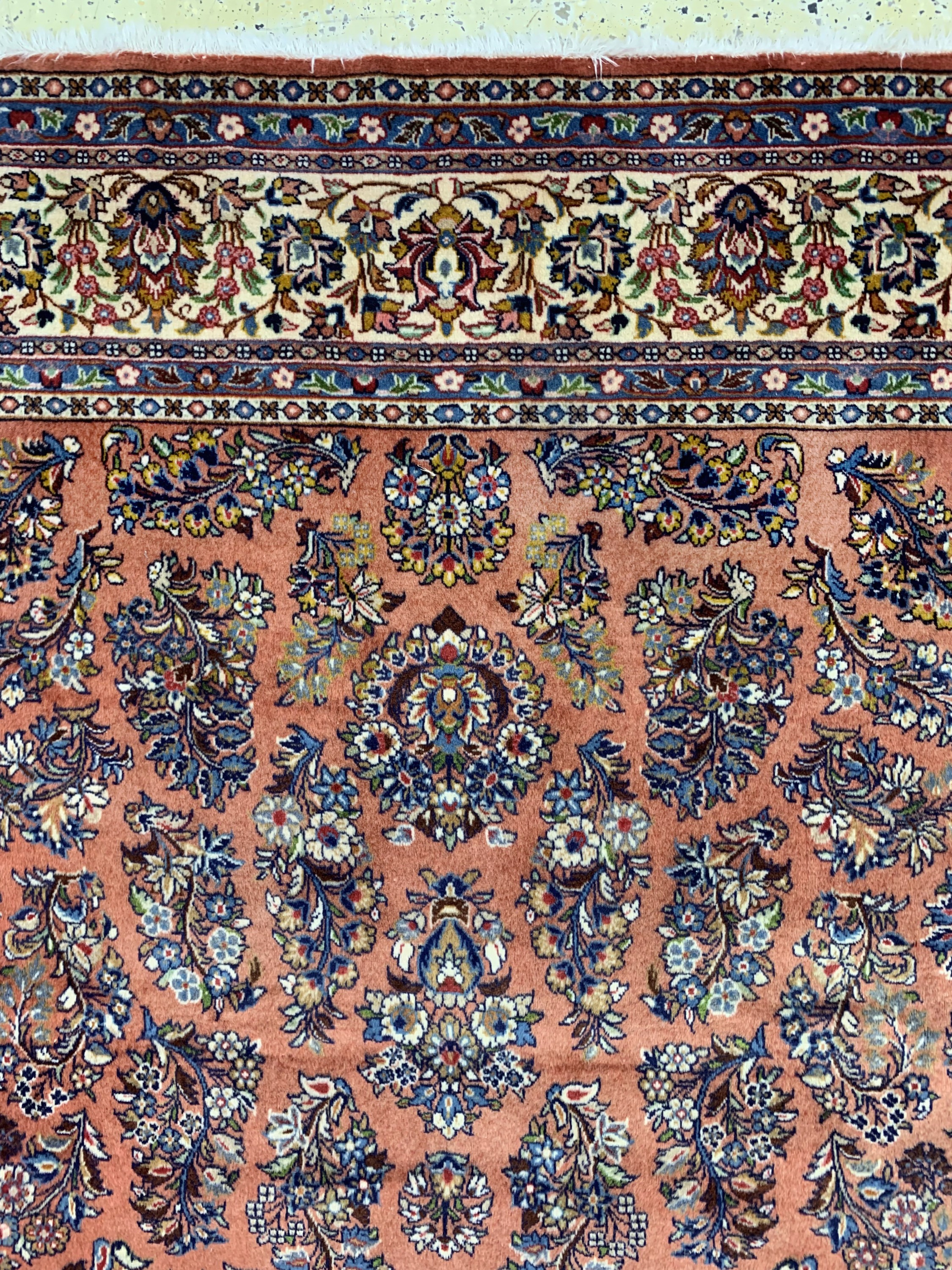 Detail c: Sarogh fein, Persien, Ende 20.Jhd, Wolle auf Baumwolle, ca. 324 x 243 cm, verblasst, EHZ: 2