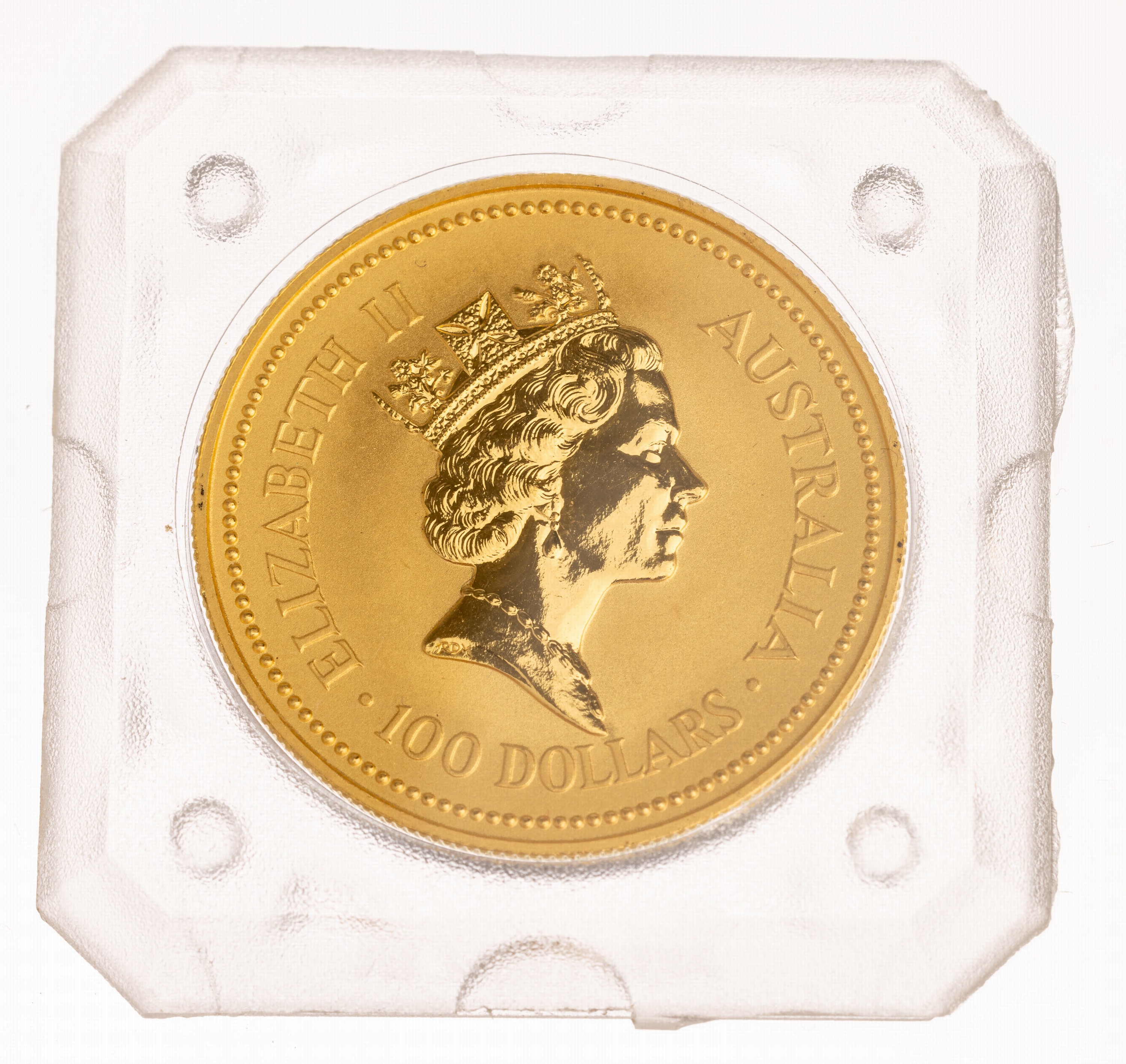 Detail a: Goldmünze 100 Dollar Australien, 1991, 1 oz., rs. Elizabeth II.