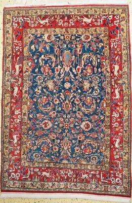 Image 26786404 - Qum old, Persia, mid-20th century, wool on cotton, approx. 201 x 141 cm, condition: 2-3. Rugs, Carpets & Flatweaves