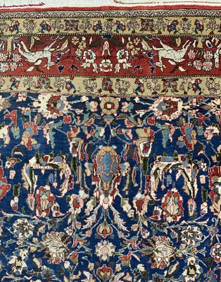 26786404c - Qum old, Persia, mid-20th century, wool on cotton, approx. 201 x 141 cm, condition: 2-3. Rugs, Carpets & Flatweaves