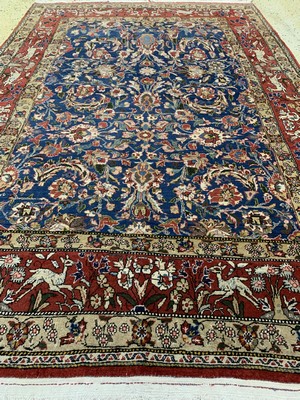 26786404d - Qum old, Persia, mid-20th century, wool on cotton, approx. 201 x 141 cm, condition: 2-3. Rugs, Carpets & Flatweaves