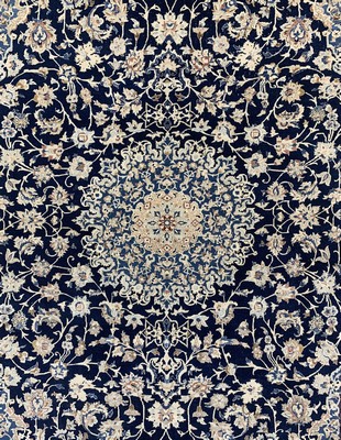 26786405b - Nain Tudeschk antique, Persia, around 1900, corkwool on cotton, approx. 248 x 158 cm, condition: 3. Rugs, Carpets & Flatweaves
