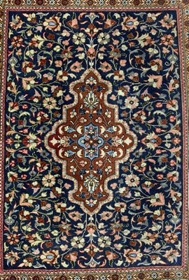 26786411a - 3 lots of Qum & Saruk, Persia, end of 20th century, wool on cotton, approx. 67 x 89 cm, condition: 2. Rugs, Carpets & Flatweaves