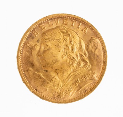 Image 26786498 - Gold coin 20 Swiss Francs