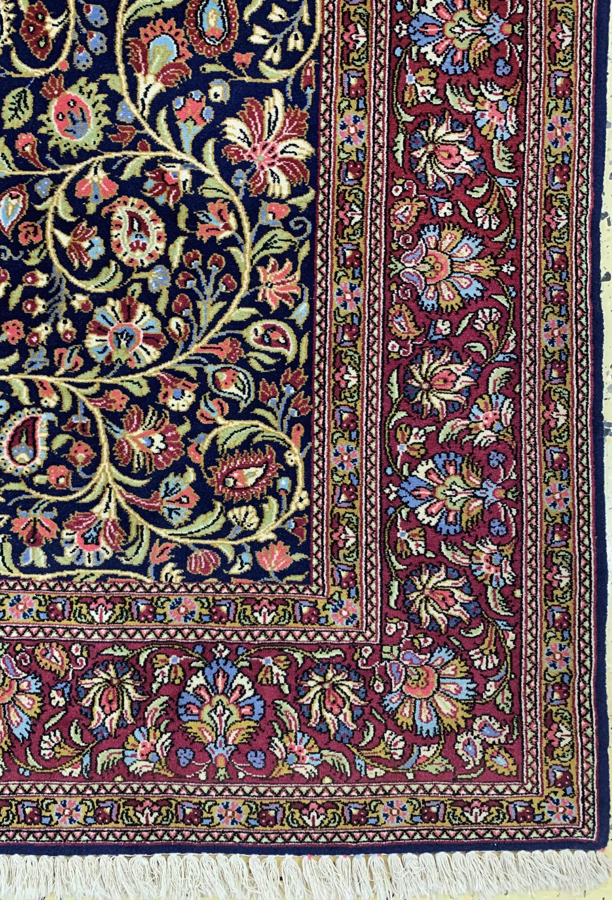 Detail a: Ghom Kork fein, Persien, Mitte 20.Jhd, Korkwolle auf Baumwolle, ca. 207 x 138 cm, EHZ: 2