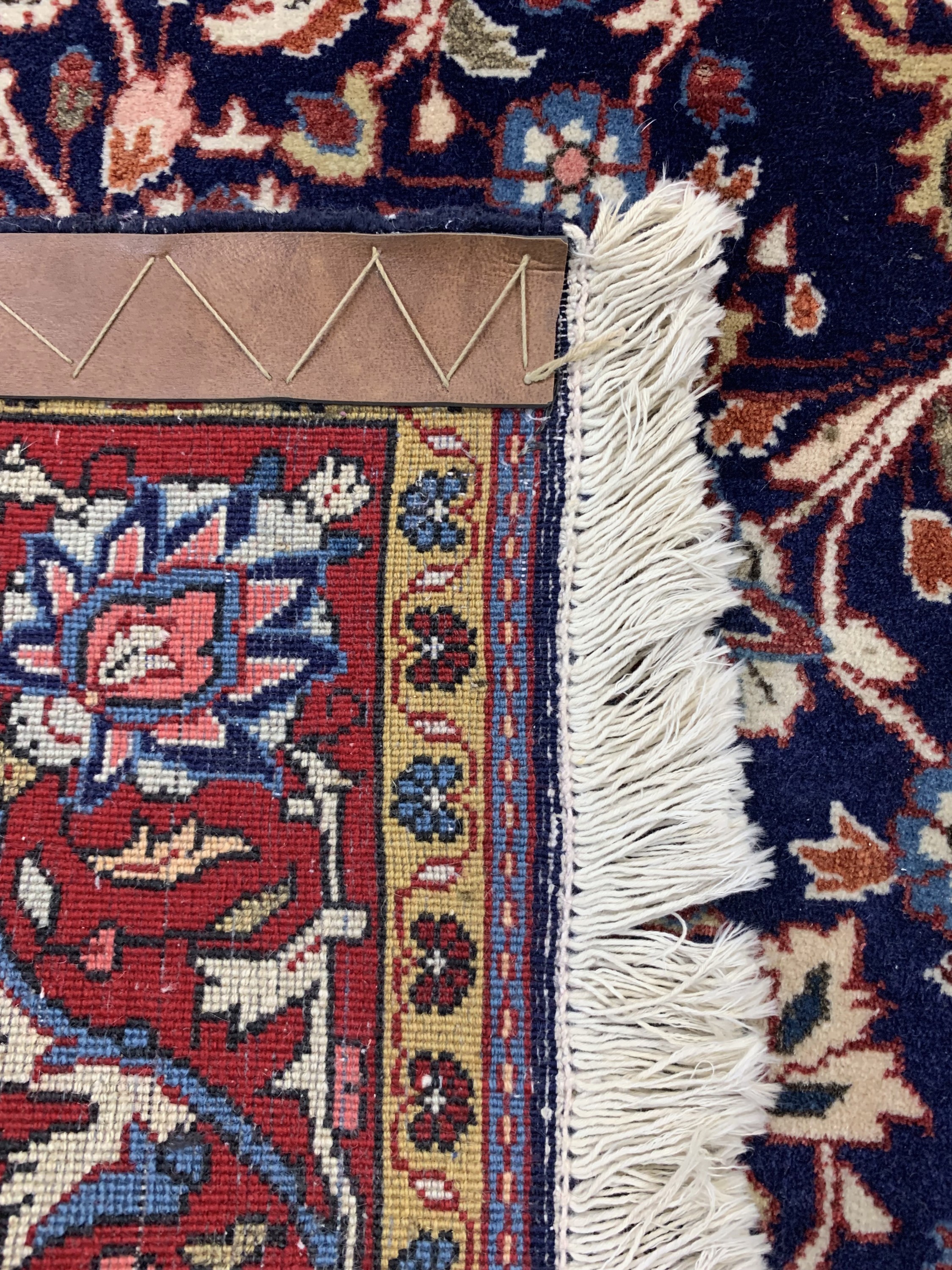 Detail e: Sarogh"Ghiasabad"fein, Persien, Mitte 20.Jhd, Korkwolle auf Baumwolle, ca. 205 x 132cm, EHZ: 2