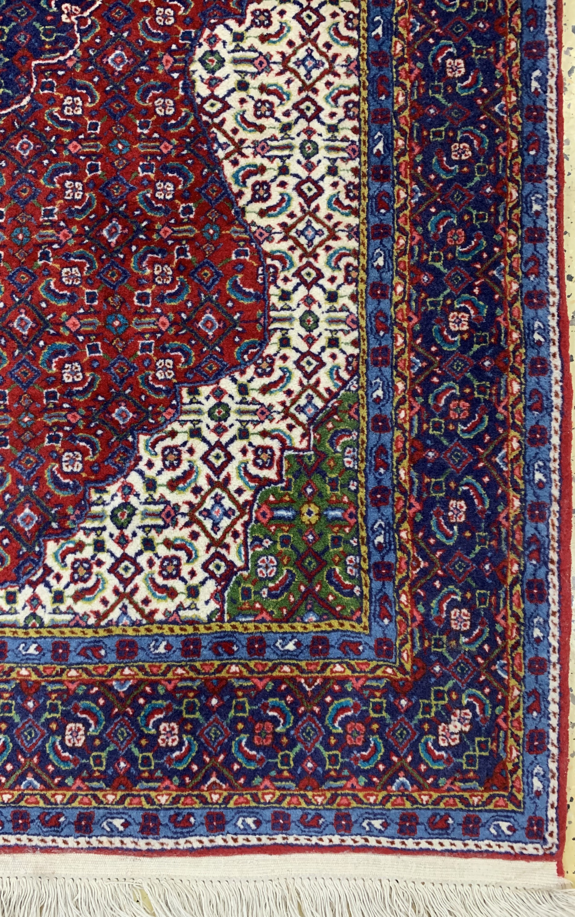 Detail a: Sarogh fein, Persien, Ende 20.Jhd, Korkwolle auf Baumwolle, ca. 157 x 107 cm, EHZ: 2