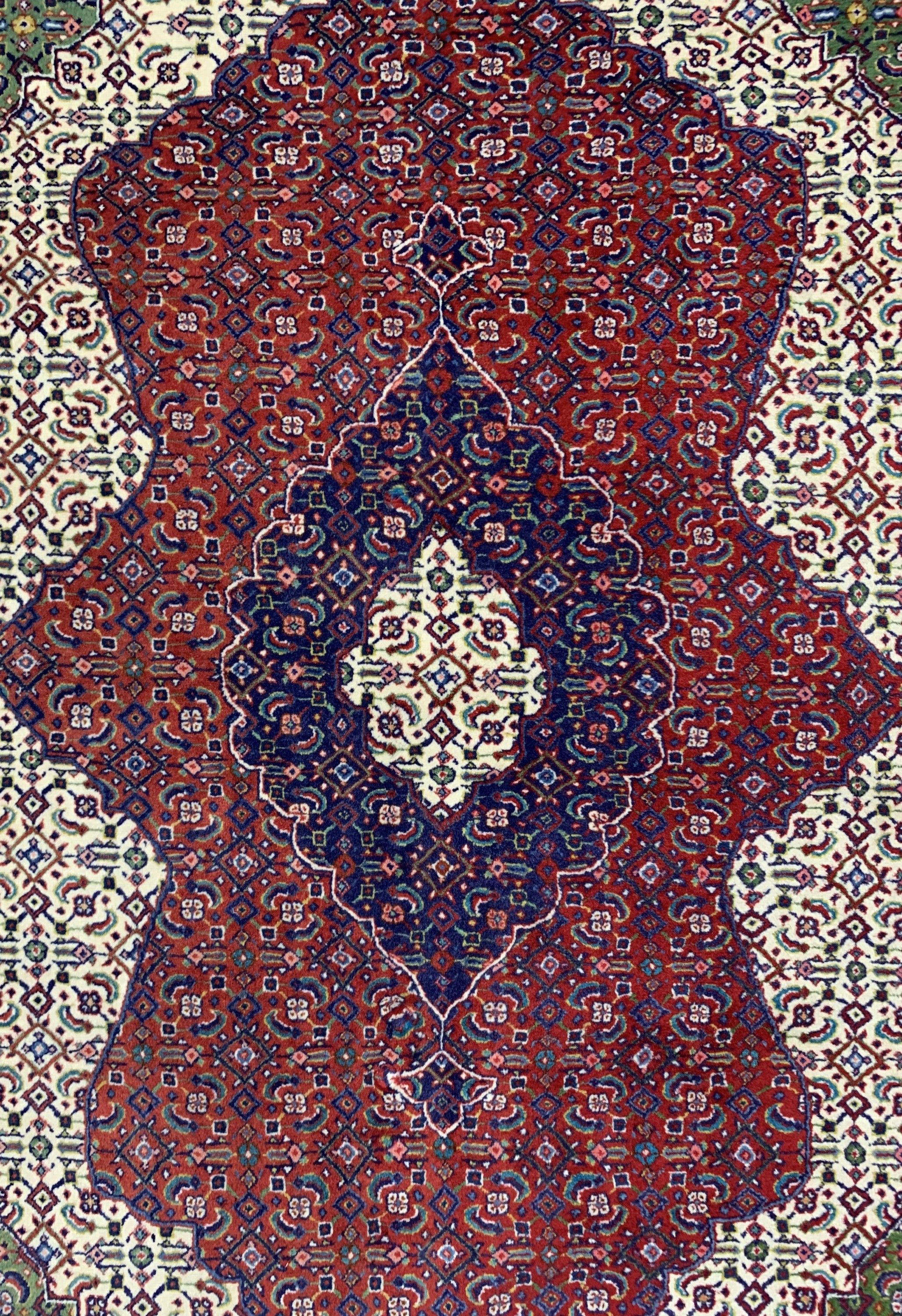 Detail b: Sarogh fein, Persien, Ende 20.Jhd, Korkwolle auf Baumwolle, ca. 157 x 107 cm, EHZ: 2