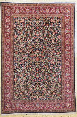 Image 26786743 - Qum cork fine, Persia, mid-20th century, corkwool on cotton, approx. 207 x 138 cm, condition: 2. Rugs, Carpets & Flatweaves