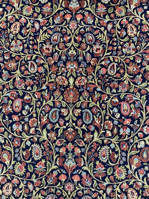 26786743b - Qum cork fine, Persia, mid-20th century, corkwool on cotton, approx. 207 x 138 cm, condition: 2. Rugs, Carpets & Flatweaves