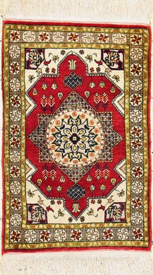 Image 26786766 - Hereke silk fine, Turkey, mid-20th century, pure natural silk