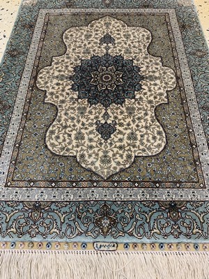 26786774c - Hereke silk fine, China, mid-20th century, pure natural silk, approx. 62 x 47 cm, approx.1.4 million kn/sm, condition: 1. Rugs, Carpets& Flatweaves