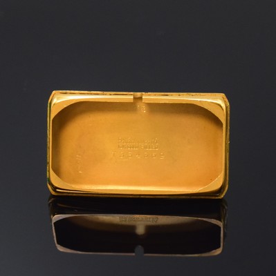 26786853e - GRUEN Duo-Dial rectangular wristwatch 14k yellow gold filled, Switzerland/USA around 1936, rectangulär, measures approx. 43 x 21 mm, snap on curved case back, silver coloured dial restored, blued steel hands, legendary lever movement, calibre 877S, with bimetallic compensation-balance, blued Breguet- hairspring, escapement lateral, 15 jewels, overhaul recommended at buyer's expense, condition 2-3, property of a collector