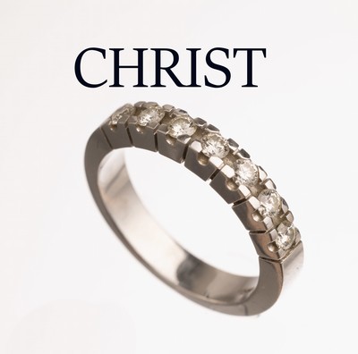 Image 26787157 - 14 kt gold CHRIST brilliant-ring