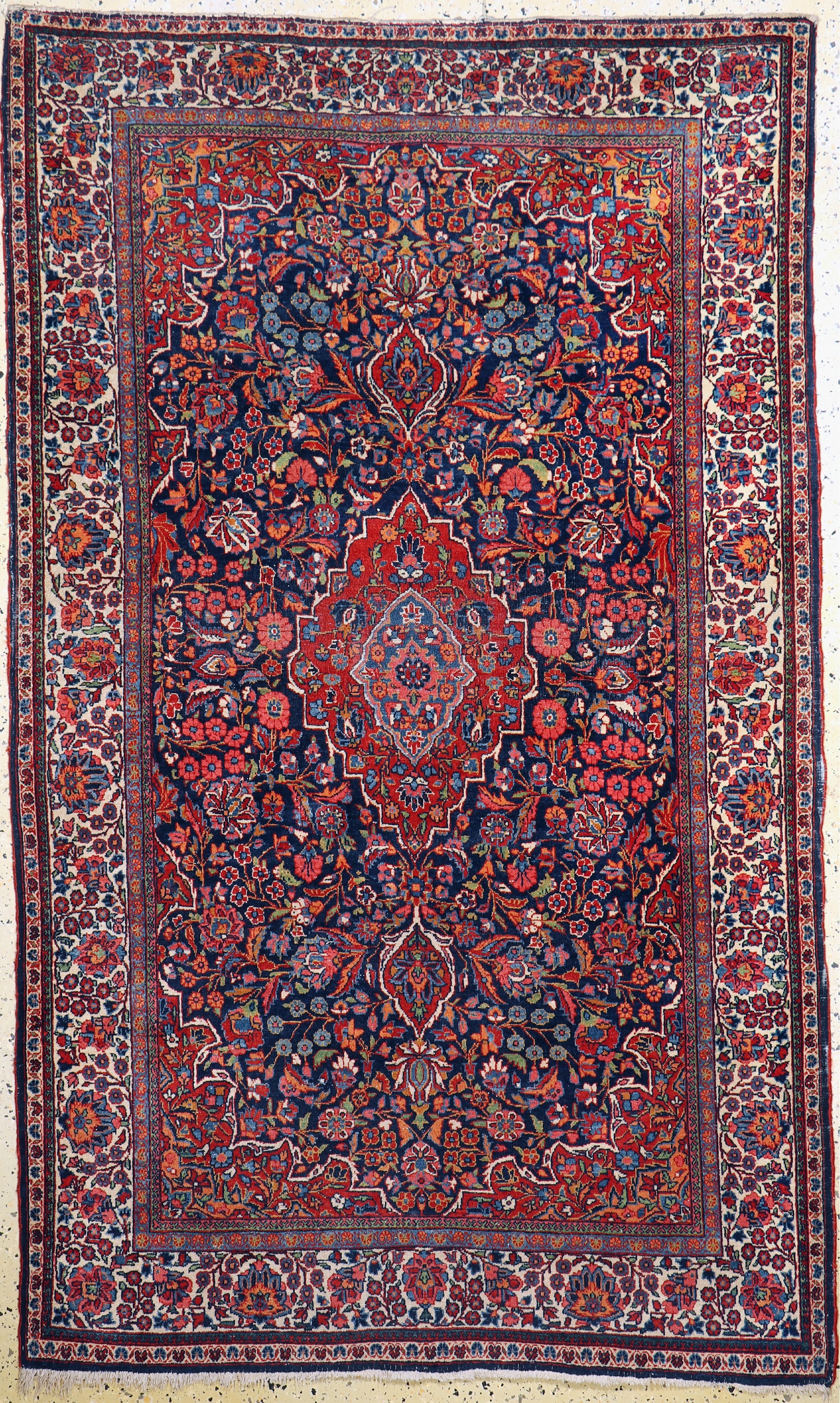 Keschan Kork, Persien, Anfang 20.Jhd, Korkwolle auf Baumwolle, ca. 220 x 133 cm, EHZ: 3