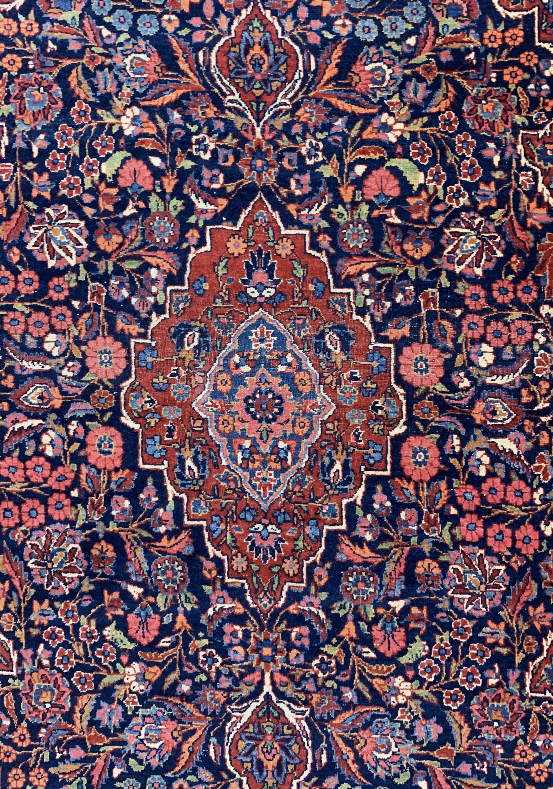 Detail b: Keschan Kork, Persien, Anfang 20.Jhd, Korkwolle auf Baumwolle, ca. 220 x 133 cm, EHZ: 3