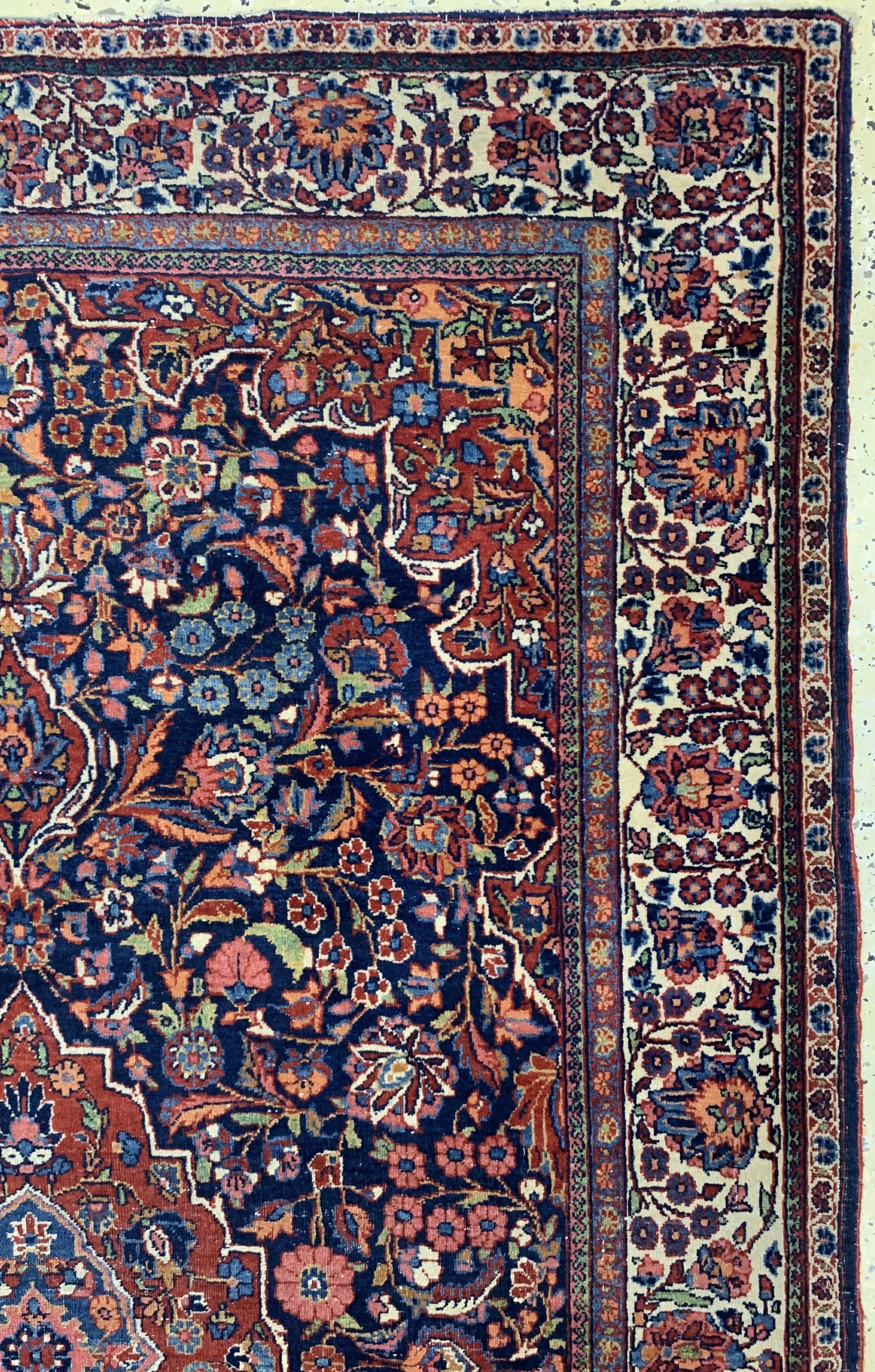 Detail c: Keschan Kork, Persien, Anfang 20.Jhd, Korkwolle auf Baumwolle, ca. 220 x 133 cm, EHZ: 3