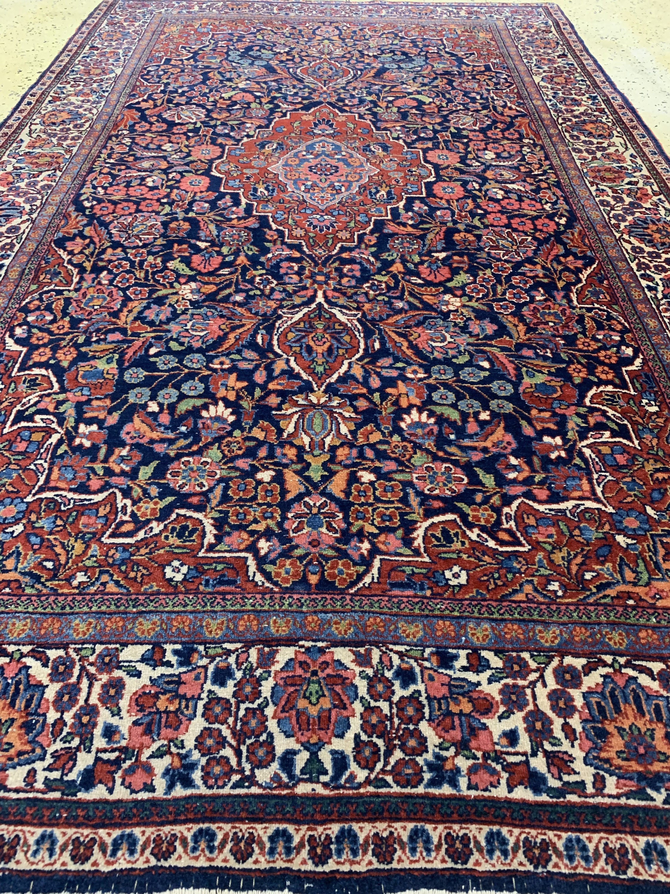 Detail d: Keschan Kork, Persien, Anfang 20.Jhd, Korkwolle auf Baumwolle, ca. 220 x 133 cm, EHZ: 3