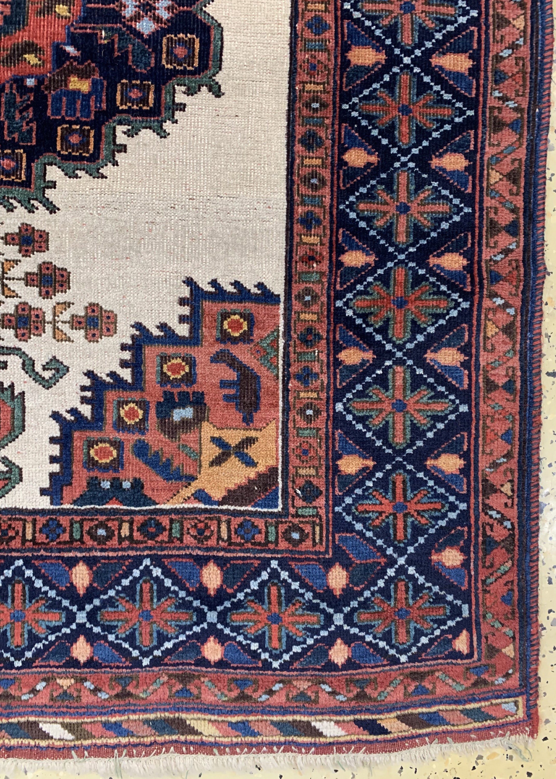 Detail a: Antiker Afschar, Persien, um 1900, Wolle auf Wolle, ca. 118 x 97 cm, EHZ: 2-3