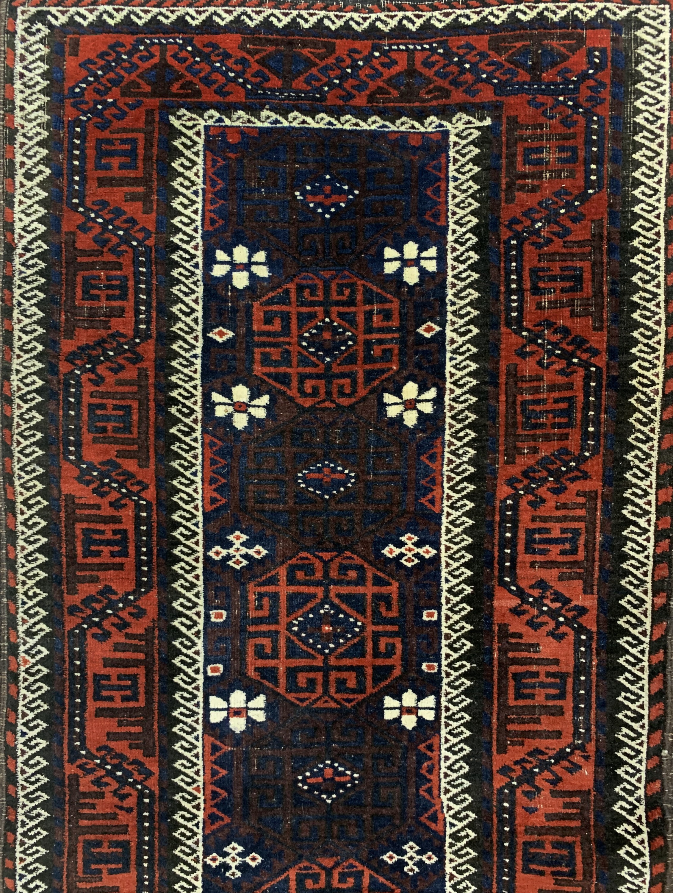 Detail a: Paar Belutsch antik, Persien, um 1900, Wolle auf Wolle, ca. 190 x 112 cm, EHZ: 2-3