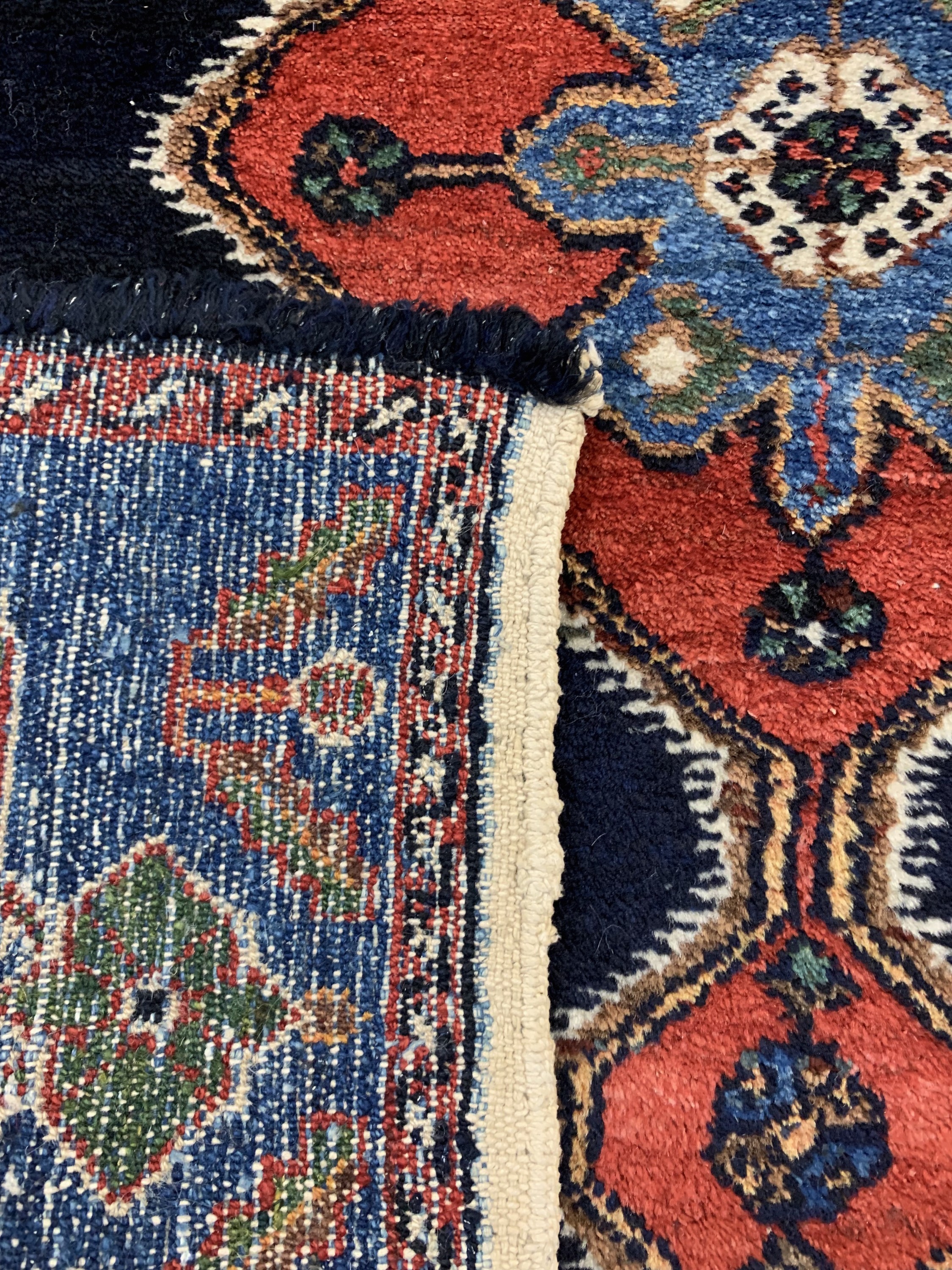 Detail d: Hamadan alt, Persien, Mitte 20.Jhd, Wolle auf Baumwolle, ca. 275 x 110 cm, EHZ: 2