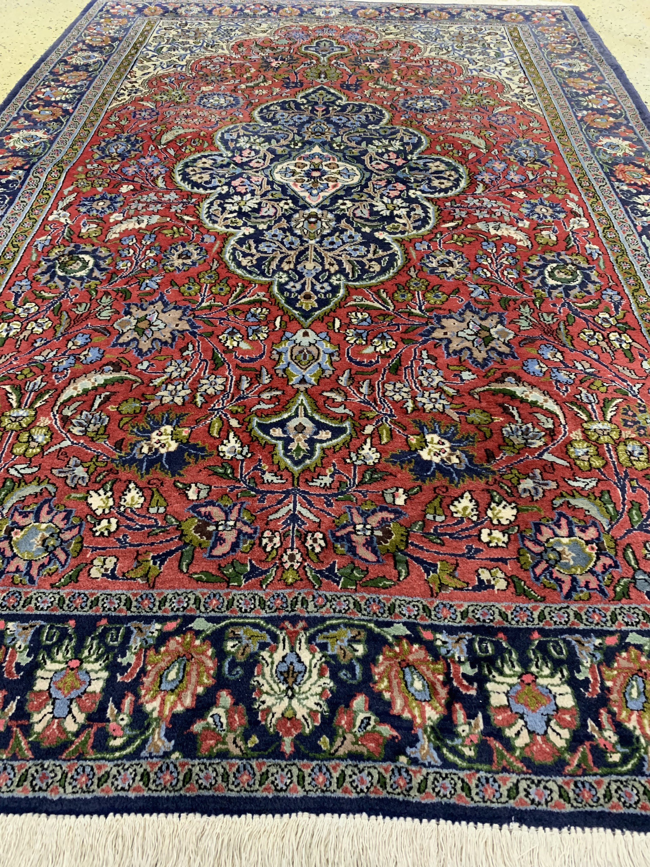Detail c: Ghom Kork, Persien, ca. 30 Jahre, Korkwolleauf Baumwolle, ca. 215 x 143 cm, EHZ: 2