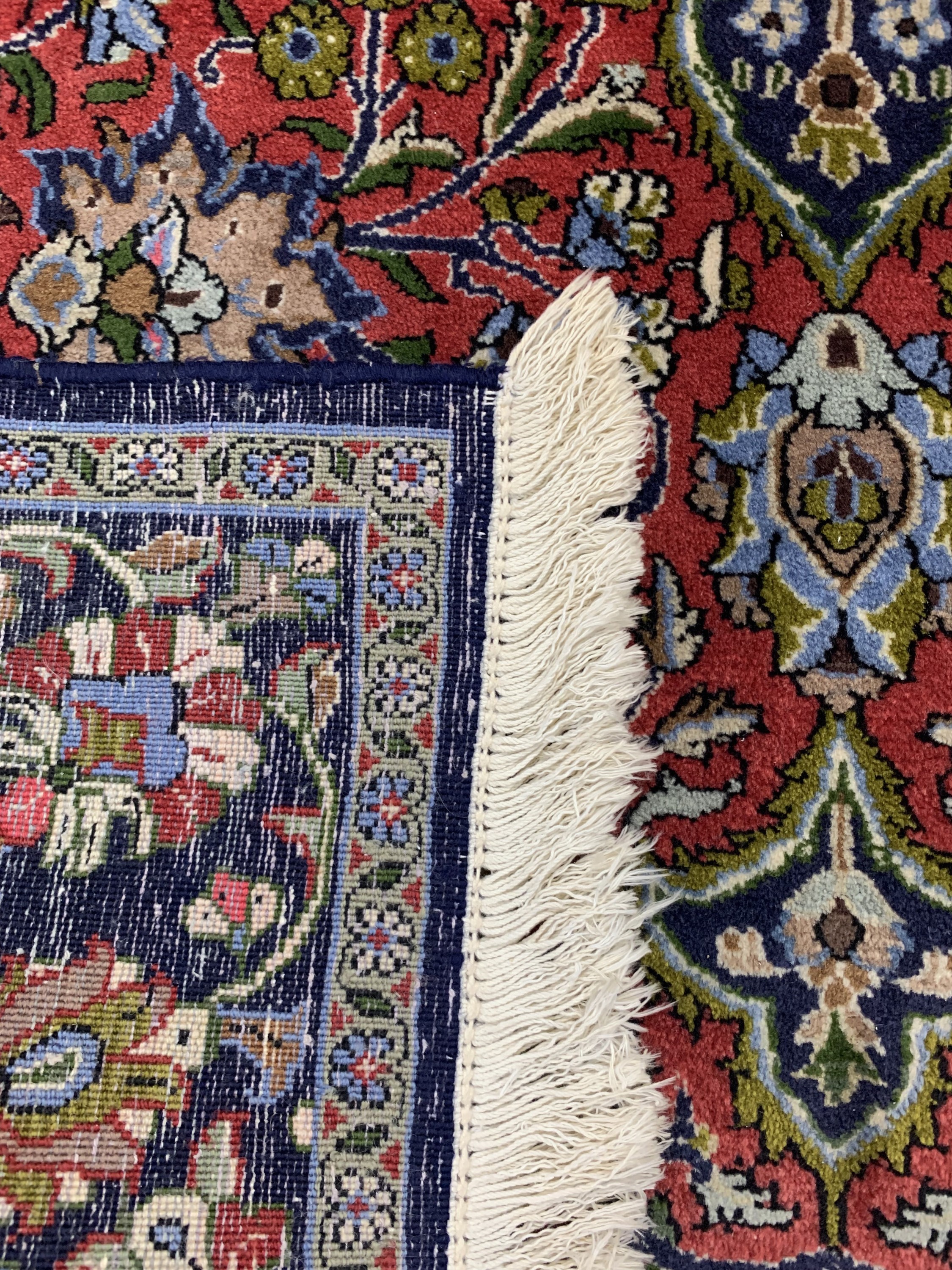 Detail d: Ghom Kork, Persien, ca. 30 Jahre, Korkwolleauf Baumwolle, ca. 215 x 143 cm, EHZ: 2